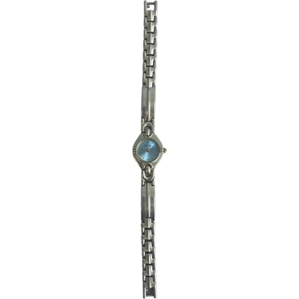 Faded Glory Silver Tone Diamond Case Watch Blue Dial FG02510W Japan Movement